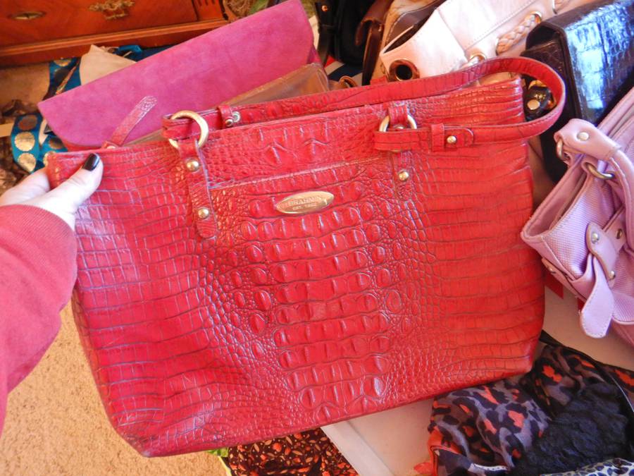 Sold at Auction: BRAHMIN RED PURSE