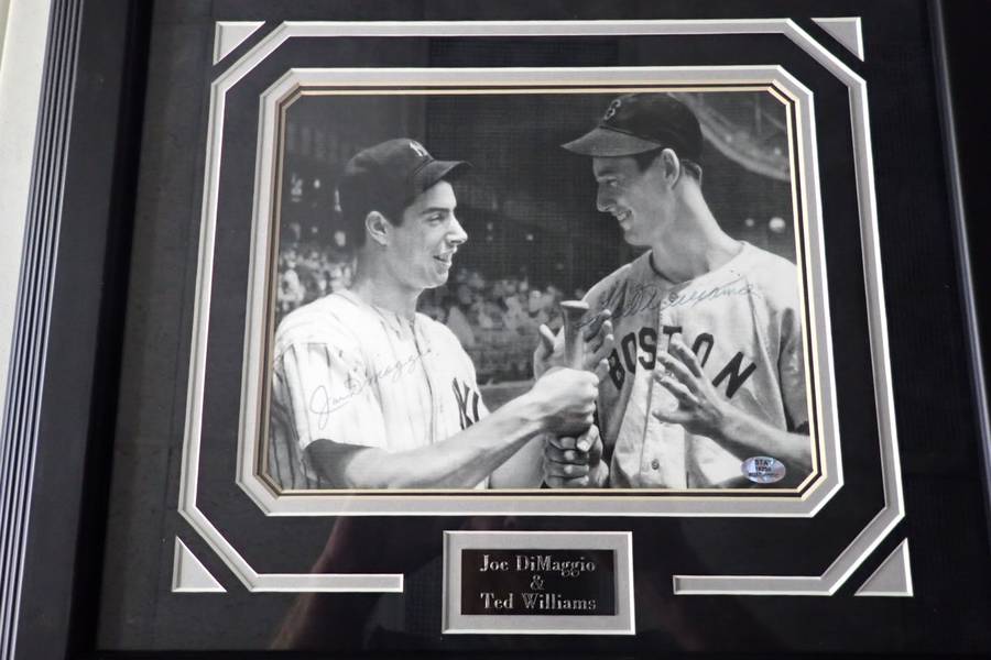 Lot - Ted Williams Signed B & W Photo