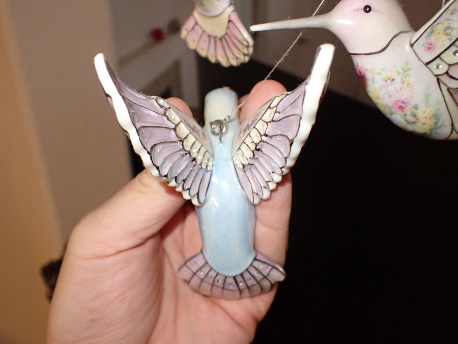Lena Liu Precious Jewels Blooming Lily Hummingbird Mobile Bradford