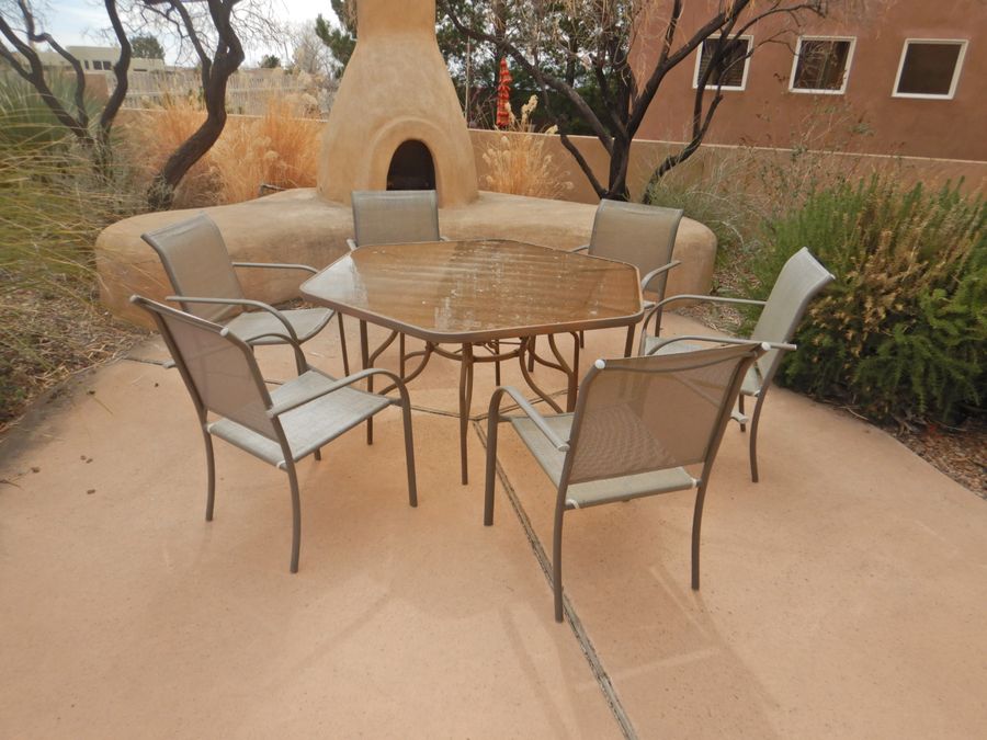 Hexagon Patio Table w Chairs My Auction Addiction Estate Sales