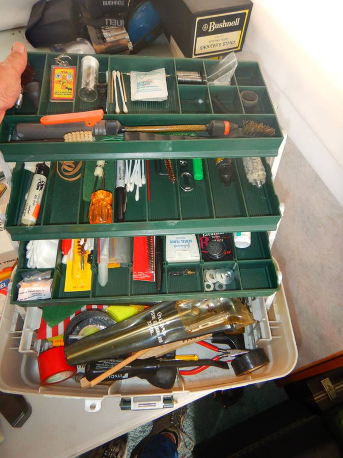 gun tackle box Meiho Run Case Additional cleaning gear includes 3 all Shooter's Choice Bullseye Box Multi